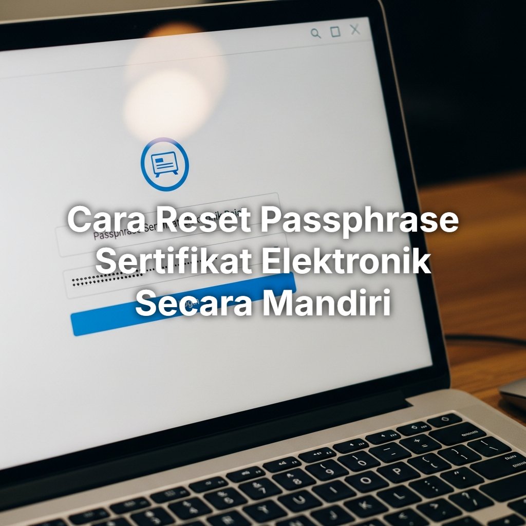 Cara Reset Passphrase Sertifikat Elektronik secara Mandiri
