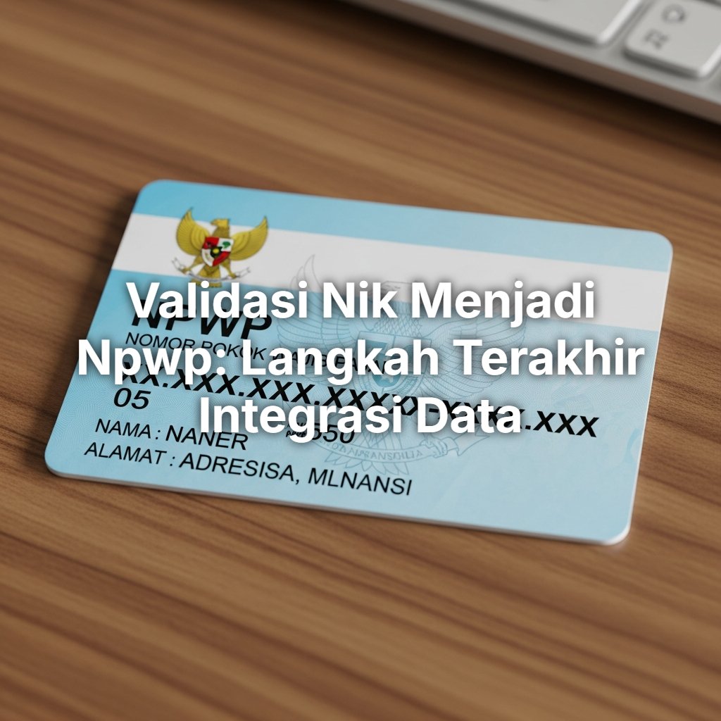 Validasi NIK Menjadi NPWP: Langkah Terakhir Integrasi Data