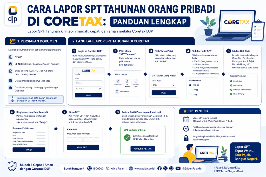 Cara Lapor SPT Tahunan Orang Pribadi di Coretax: Panduan Lengkap