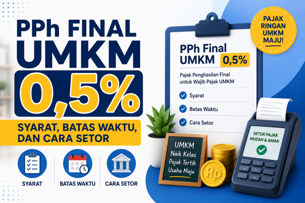 PPh Final UMKM 0,5%: Syarat, Batas Waktu, dan Cara Setor
