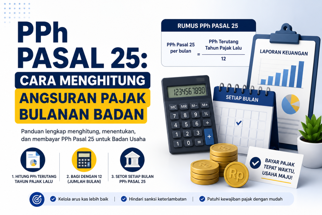 PPh Pasal 25: Cara Menghitung Angsuran Pajak Bulanan Badan