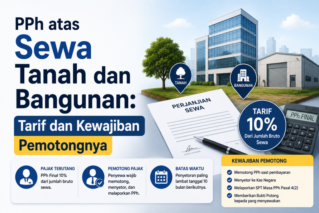 PPh atas Sewa Tanah dan Bangunan: Tarif dan Kewajiban Pemotongnya
