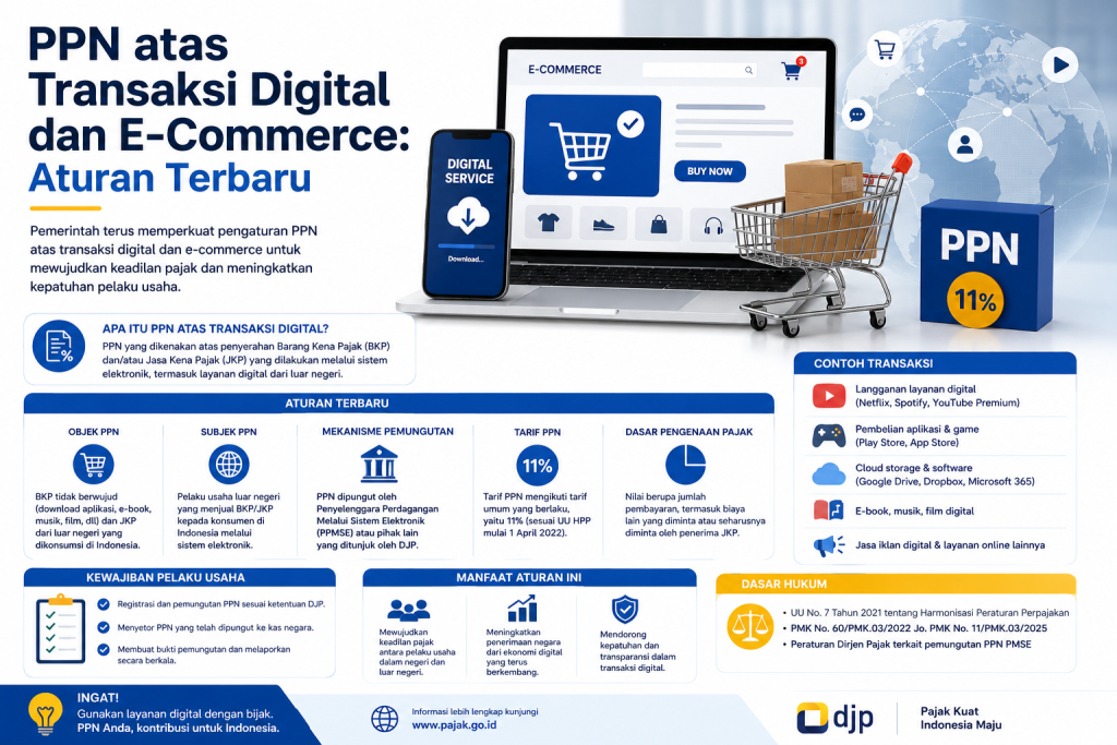 PPN atas Transaksi Digital dan E-Commerce: Aturan Terbaru