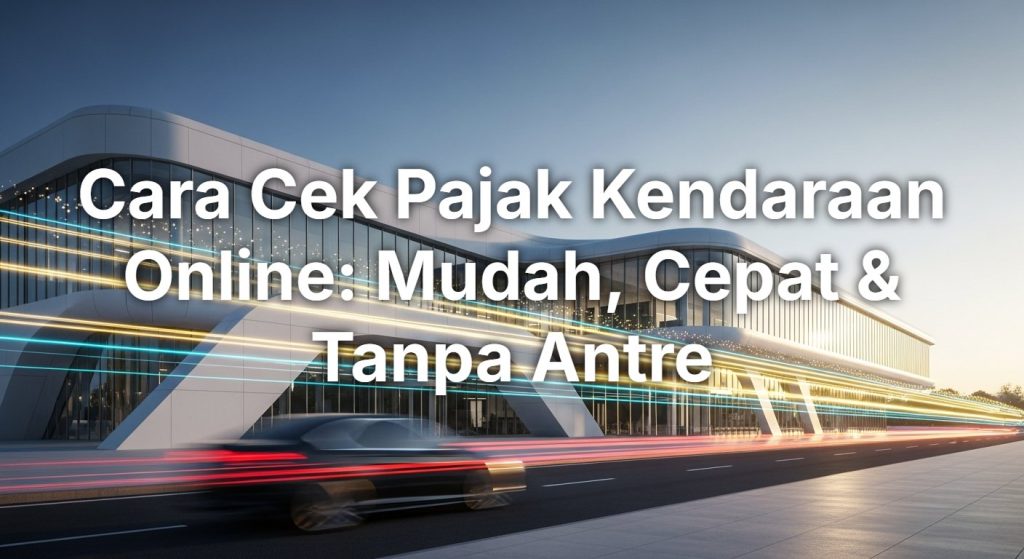 Cara Cek Pajak Kendaraan Online: Mudah, Cepat & Tanpa Antre