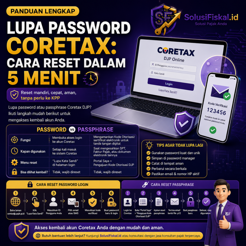 Lupa Password Coretax: Cara Reset dalam 5 Menit