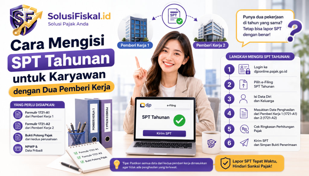 Cara Mengisi SPT Tahunan untuk Karyawan dengan Dua Pemberi Kerja